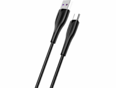 Usams USB-A - USB-C kabel USB 1 m černý (SJ376USB01)