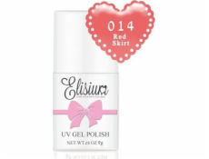 Elisium UV Gel Polish hybridní lak na nehty 014 Red Skirt 8ml