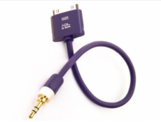 Furutech ADL Apple 30 pin - Jack 3,5mm 0,1m kabel, fialový