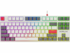 Žlutá klávesnice Krux Atax PRO RGB Gateron (KRX0110)