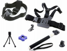 Xrec Monopod / Head Strap / Hrudní držák pro Gopro Hero 5 4 3+ 3 + 2 1 / Sjcam / Xiaomi / Xiaoyi