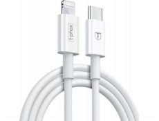 T-Phox USB kabel T-PHOX KABEL GLARY LITE SERIES 18W 1M USB-C/LIGHTNING WHITE