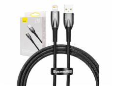 Kábel USB pre Lightning Baseus radu Glimmer, 2,4 A, 1 m (čierny)