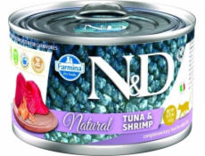 FARMINA N&D Cat Natural Tuna&Shrimp - vlhké krmivo pro kočky - 140 g