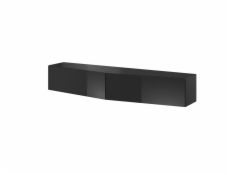 Cama TV stolek VIGO SLANT 180cm (2x90) černá/černý lesk