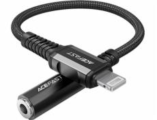 Adaptér Lightning na mini jack 3,5 mm Acefast C1-05 18 cm (čierny)