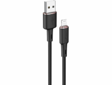 Kábel USB na Lightning Acefast C2-02, MFi, 2,4 A, 1,2 m (čierny)