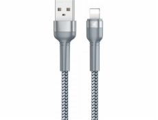 Kabel USB Lightning Remax Jany Alloy, 1 m, 2,4 A (stříbrný)