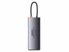 Rozbočovač 6v1 Baseus radu StarJoy, USB-C na 3x USB 3.0 + HDMI + USB-C PD + RJ45