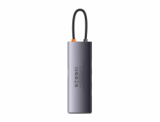 Rozbočovač 8v1 Baseus radu Metal Gleam, USB-C na 3x USB 3.0 + HDMI + USB-C PD + microSD/SD + VGA