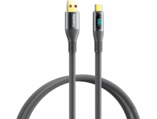 Kábel USB-C Remax Zisee, RC-030, 66W, 1,2 m (sivý)