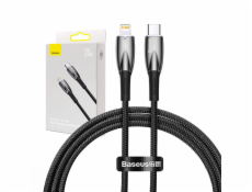 Kabel USB-C pro Lightning Baseus řady Glimmer, 20 W, 1 m (černý)