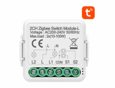 Modul šikovného spínača ZigBee Avatto N-LZWSM01-2 Neutrálny TUYA