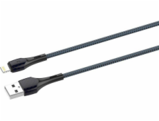 LDNIO LS521, 1m kabel USB - Lightning (šedomodrý)