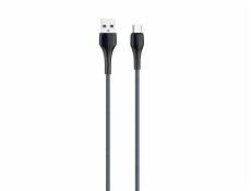 LDNIO LS522 USB - USB-C 2m kabel (šedomodrý)