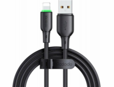 Kabel USB na Lightning Mcdodo CA-4741 s LED světlem 1,2 m (černý)