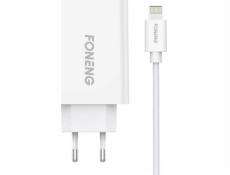 Rýchlonabíjačka Foneng 1x USB EU43 + kábel USB Lightning