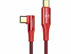 Kábel USB-C na USB-C Mcdodo CA-8321 100W 90 stupňov 1,2 m (červený)