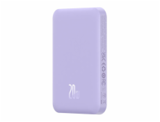 Magnetická mini powerbanka Baseus 5000mAh 20W (fialová)