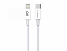 Kábel USB-C pre Lighting Foneng X31, 20W 1 m (biely)