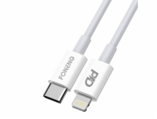 Kábel USB-C pre Lighting Foneng X31, 3A, 2M (biely)