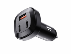 Nabíjačka do auta Acefast B3, 66 W, 2x USB-C + USB (čierna)