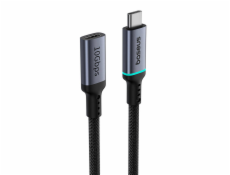 Predlžovací kábel Baseus High Definition USB-C Male to Female 10Gbps, 1m (čierny)