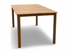 Venkovní stůl Elodie, hnědá, 160 cm x 90 cm x 90 cm