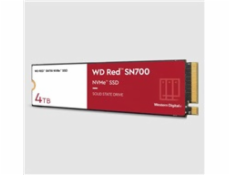 BAZAR - WD RED SSD NVMe 4TB PCIe SN700, Geb3 8GB/s, (R:3400/W:3100 MB/s) TBW 5100 - Poškozený obal (Komplet)