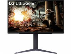 LG monitor 27GS75Q-B  IPS 27 / 2560x1440 / 180Hz/ 300cdm / 1ms/ 1000:1/DP/HDMI/pivot/ výškově nastavitelný