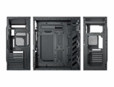 VeinX case Crown CR18A Mid Tower, bez zdroje, 1x USB3.0, 2x USB2.0, černá