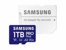 Samsung PRO Plus/micro SDXC/1TB/UHS-I U3 / Class 10/+ Adaptér/Modrá