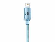 Kabel USB do iP Baseus Crystal Shine, 2.4A, 1.2m (niebieski)