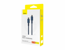 Kábel USB-C na USB-C Baseus Tungsten Gold, 100 W, 2 m (modrý)