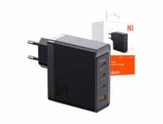 Nástenná nabíjačka McDodo GAN 3xUSB-C + USB, 100 W (čierna)