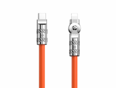 Otočný kabel USB-C na Lightning Dudao L24CL 120W 1m (oranžový)