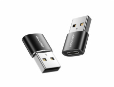 Adaptér USB samec-samica typu C (2 kusy) Joyroom S-H152 (čierny)