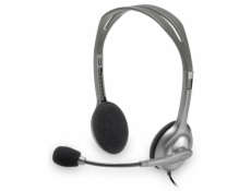 Logitech H 110 Stereo Headset strieborna retail