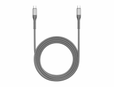 Kábel USB-C na USB-C Lention 60W, 2 m (čierny)