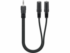 Kabel 3,5mm-Stecker > 2x 3,5mm-Kupplung