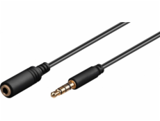 Kopfhörer- und Audio Verlängerungskabel AUX > 3,5mm 4 Pin slim