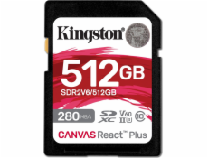 Paměťová karta Kingston Canvas React Plus 512 GB SDXC