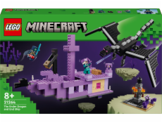 LEGO 21264 Minecraft Drak Ender a loď End, stavebnice