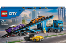 LEGO 60408 City Car Transporter se sportovním autem, stavebnice