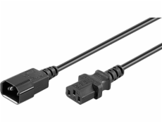 Goobay napájecí kabel IEC C14 - IEC C13 prodlužovací kabel 2m (50081)