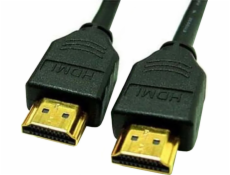 Neutrálny video kábel HDMI M - HDMI M, HDMI 1.4 - Vysokorýchlostný s Ethernetom, 5 m, pozlátené konektory, čierny, Logo blister