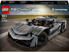 LEGO 42173 Technic Koenigsegg Jesko Absolut supersportovní auto v šedé barvě, stavebnice