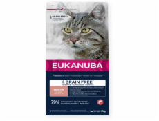 EUKANUBA Grain Free Senior Salmon - suché krmivo pro kočky - 2kg