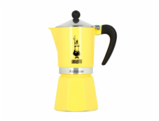 Bialetti 6538 ruční kávovar Moka konvička 0,27 l Černá, Stříbrná, Žlutá