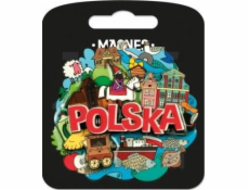 Mr. Dragon Magnet I love Poland Polska ILP-MAG-C-PL38